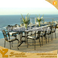 outdoor decorative modern bronze party tables and chairs for sale